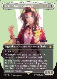 Aerith Gainsborough Final Fantasy Character Card